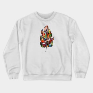 Colorful feather leaf Crewneck Sweatshirt